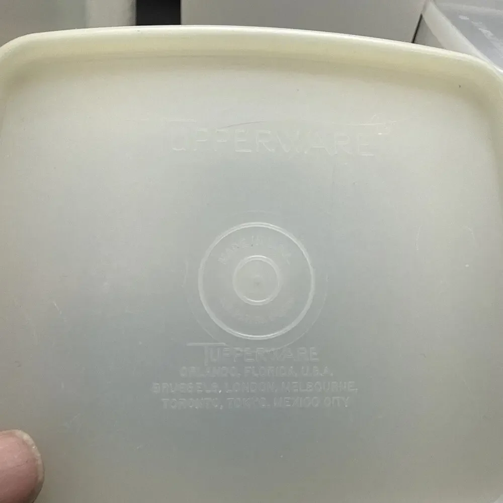 Vintage Tupperware Modular Mates Pantry Storage Container Lot 4 Frosted USA
